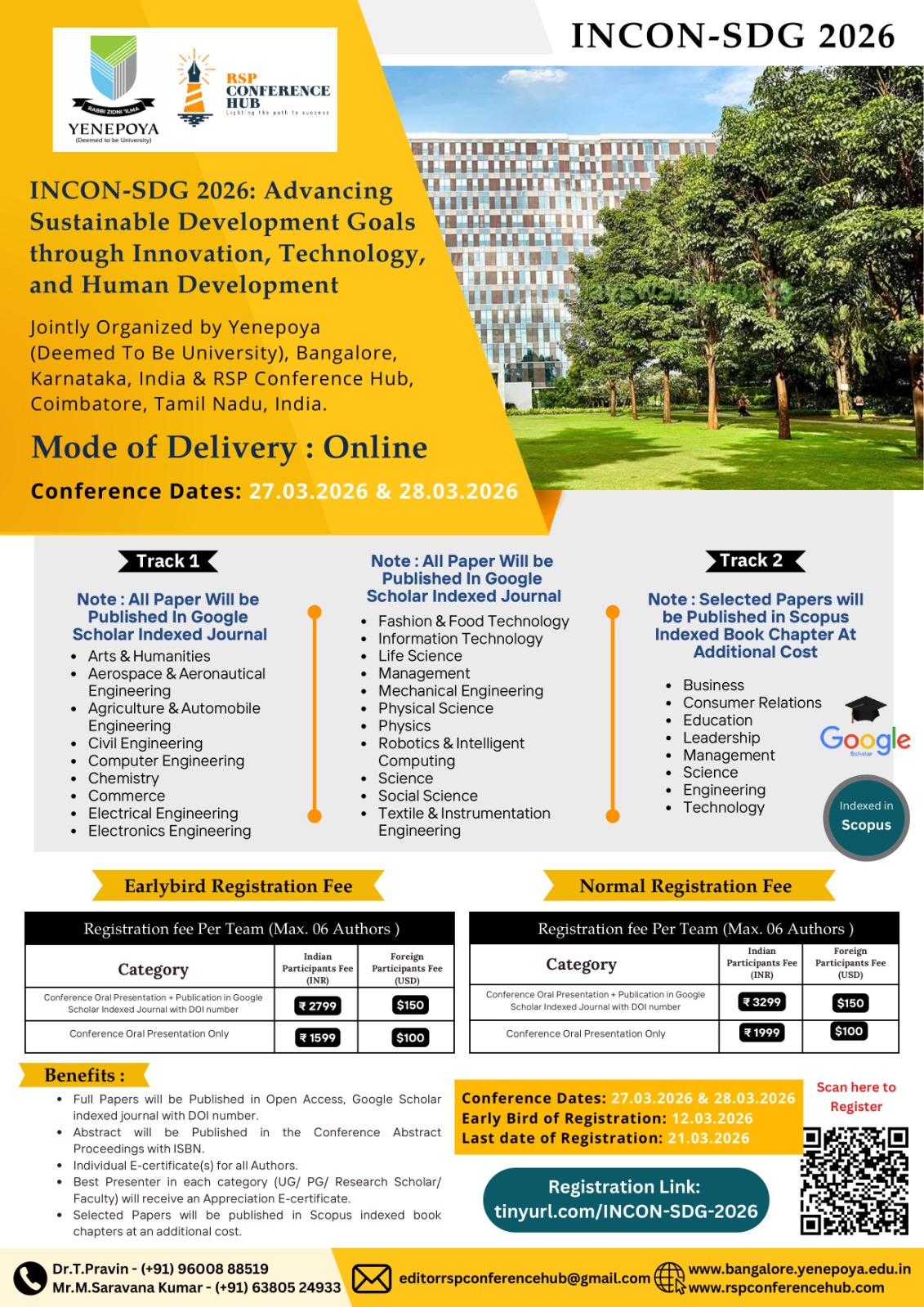 International Conference on Advancing Sustainable Development Goals through Innovation, Technology, and Human Development INCON-SDG 2026